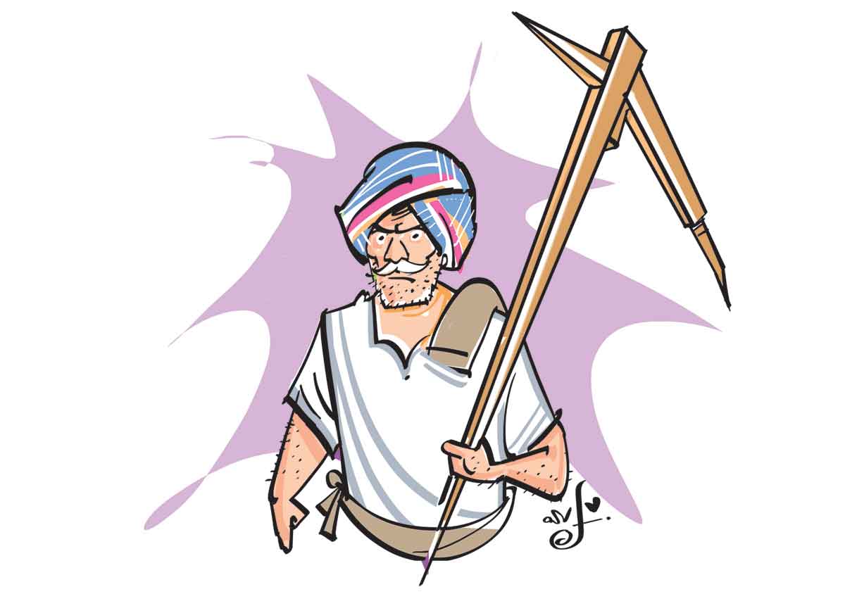 కర్షకా! చేతులెత్తి నే, గౌరవింతు