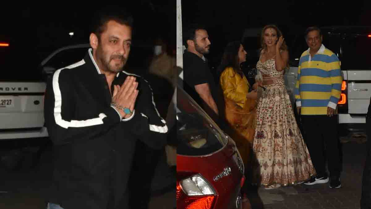 Salman, Lulia Diwali party | గాళ్ ఫ్రెండ్ లూలియాతో స‌ల్మాన్ దీపావ‌ళి మెరుపులు