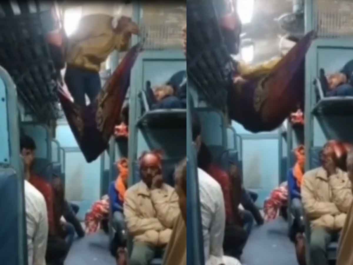 వాట్ ఆన్ ఐడియా స‌ర్‌జీ.. ట్రెయిన్‌లో ఈ వ్య‌క్తి చేసిన ప‌నికి ప్ర‌యాణికులు ఫిదా