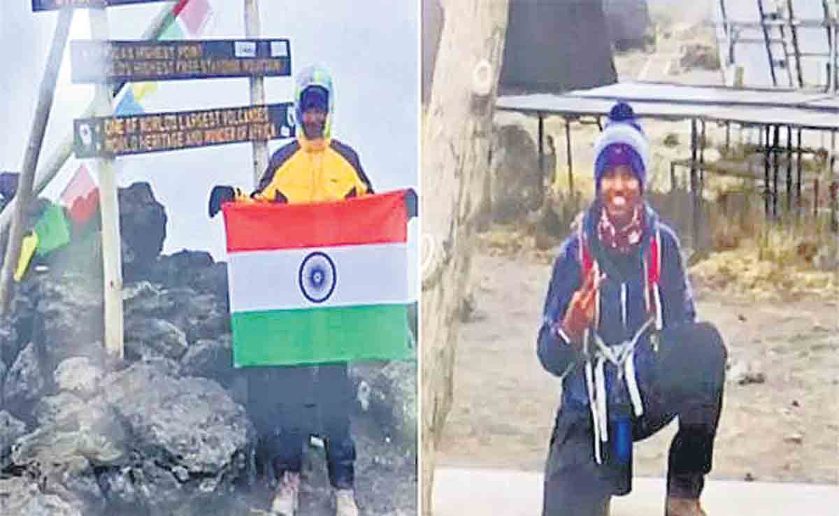 కిలిమంజారోపై హైదరాబాద్ బాలిక