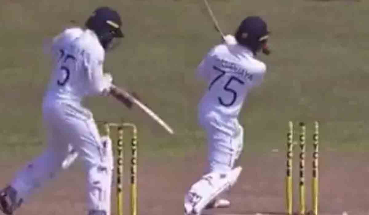 వింతగా అవుటైన బ్యాట్స్‌మెన్‌.. బంతిని కొట్టబోయి పొరపాటున వికెట్లను కొట్టేశాడు!