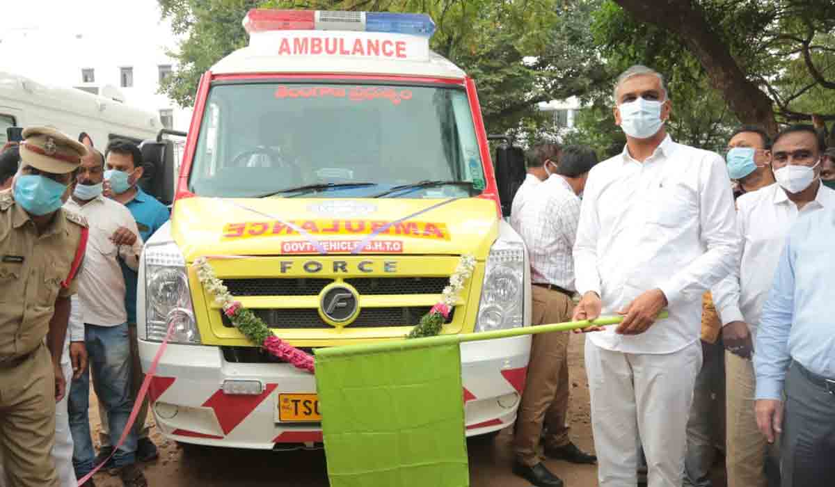 Hyderabad | అంబులెన్స్ సేవలను ప్రారంభించిన మంత్రి హరీశ్ రావు