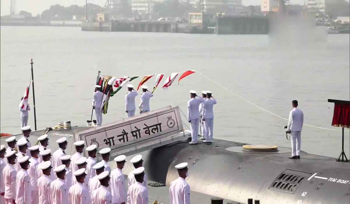 స‌బ్‌మెరైన్‌ ఐఎన్ఎస్ వెలా జ‌ల‌ప్ర‌వేశం..