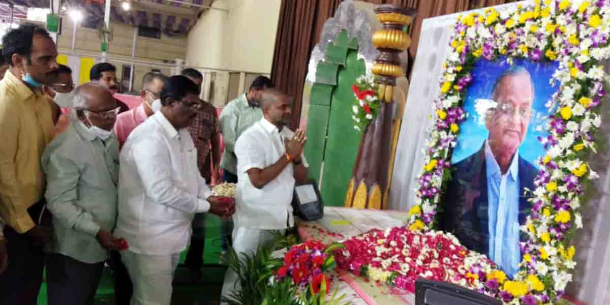 సాహితీ సవ్యసాచి జలజం సత్యనారాయణ : మంత్రి శ్రీనివాస్ గౌడ్