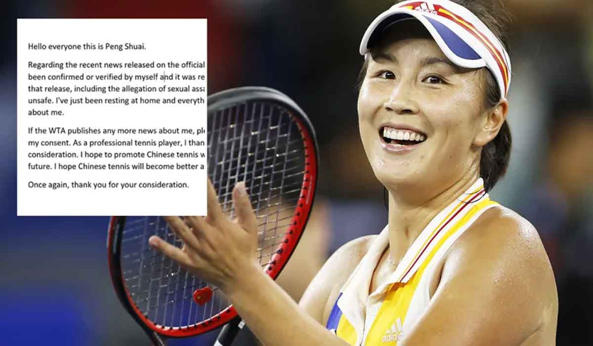 చైనీస్ టెన్నిస్ స్టార్ పెంగ్ షూయిపై డ‌బ్ల్యూటీఏ ఆందోళ‌న‌