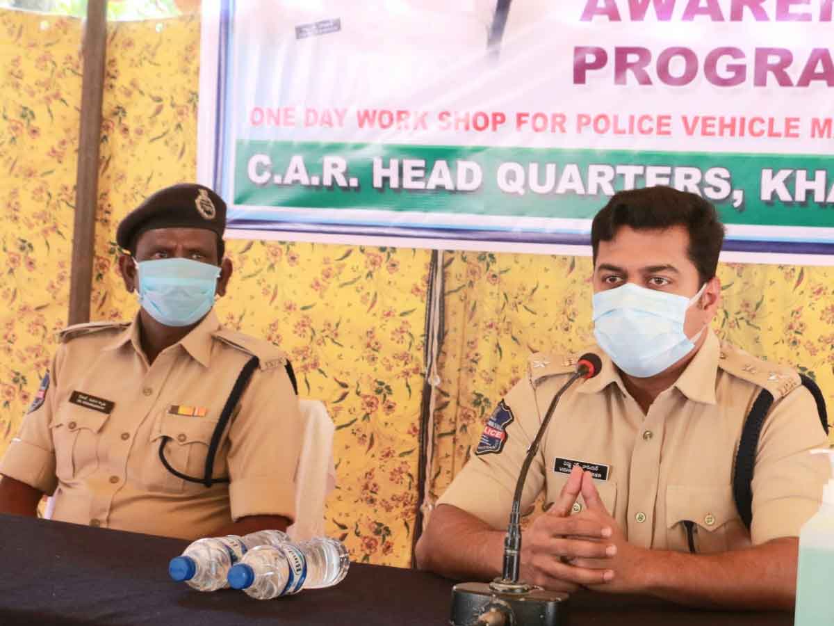 Police | పోలీస్ వాహనాలను సక్రమ పద్దతిలో నిర్వహించాలి: పోలీస్ కమిషనర్ విష్ణు యస్.వారియర్..