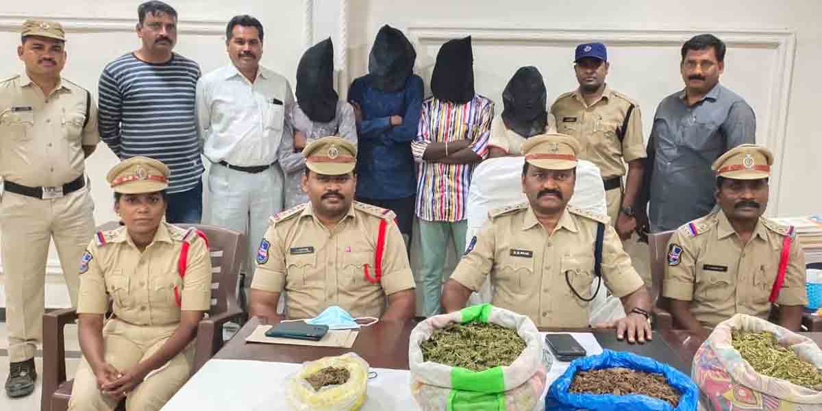 Marijuana | గంజాయి విక్రయిస్తున్న నలుగురు అరెస్ట్