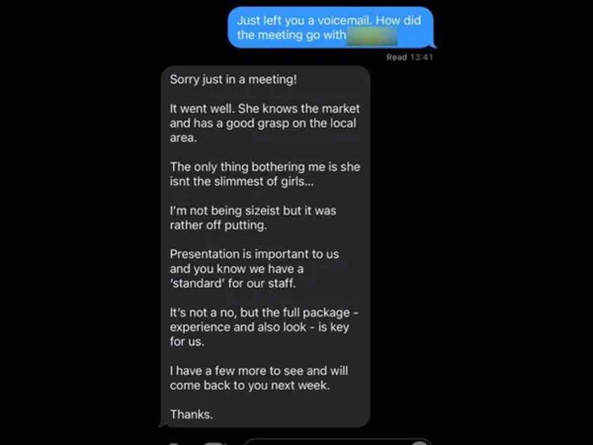 అన్ని స‌మాధానాలు చెప్పినా.. ‘బాగా లావుగా’ ఉంద‌ని జాబ్ ఇంట‌ర్వ్యూలో రిజెక్ట్ చేశారు