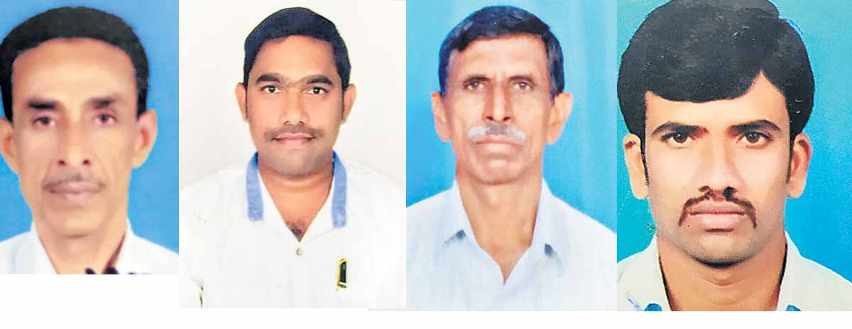 గని పైకప్పు కూలి నలుగురి దుర్మరణం