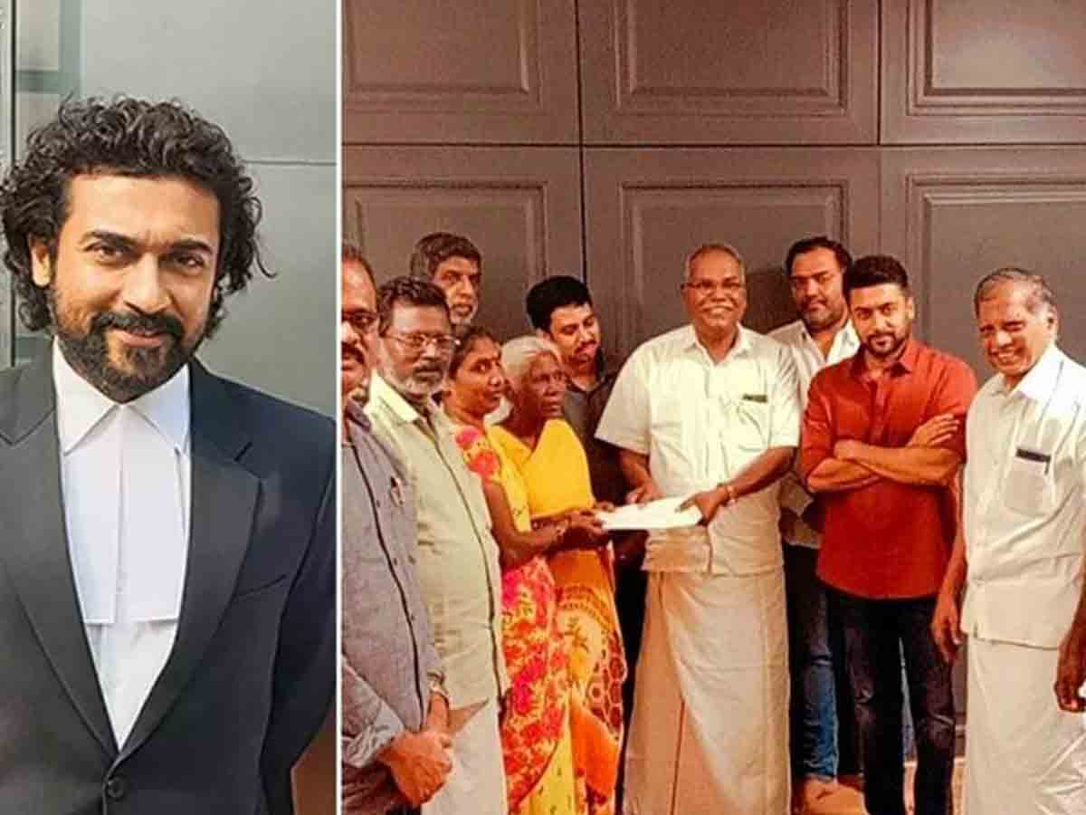 Suriya: రియ‌ల్ సిన‌త‌ల్లికి రూ. 15ల‌క్ష‌ల చెక్ అందించిన సూర్య‌
