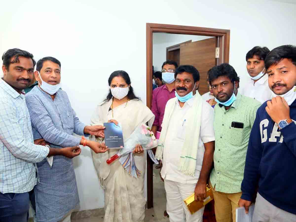 Rangareddy : ఎమ్మెల్సీ కవితకు శుభాకాంక్షలు తెలిపిన గున్నా రాజేందర్‌రెడ్డి