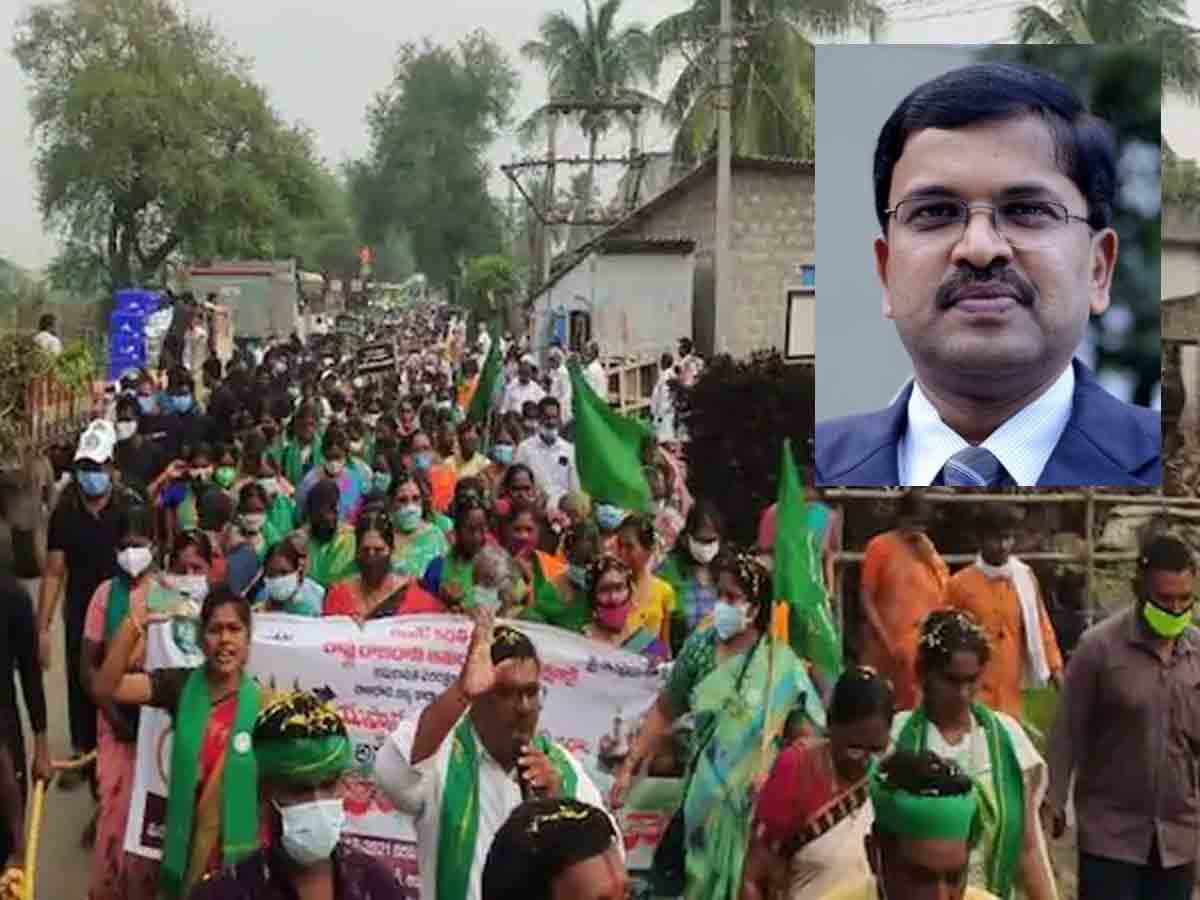 అమరావతి రైతుల పాదయాత్రకు               మాజీ జేడీ లక్ష్మీనారాయణ సంఘీభావం..