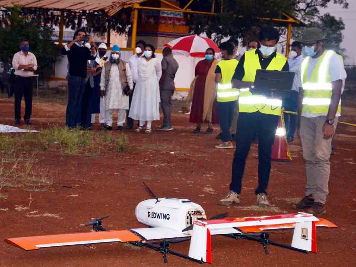 Vikarabad : దేశంలోనే మొదటిసారిగా.. వికారాబాద్‌ జిల్లాలో డ్రోన్‌ల వినియోగం..