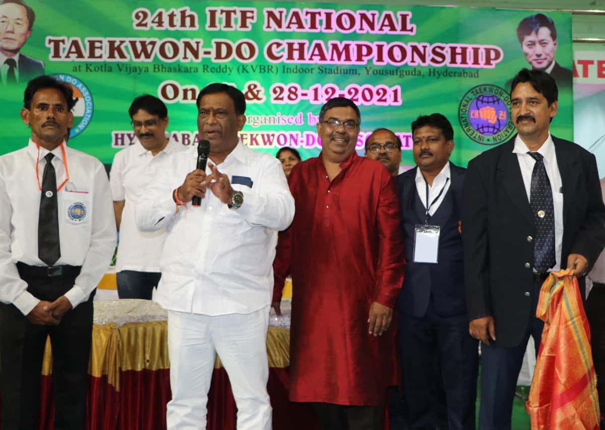 Taekwon do championship | క్రీడల అభివృద్ధికి అత్యంత ప్రాధాన్యం : శాట్స్​‍ చైర్మ‌న్‌ అల్లీపురం వెంకటేశ్వర్‌రెడ్డి