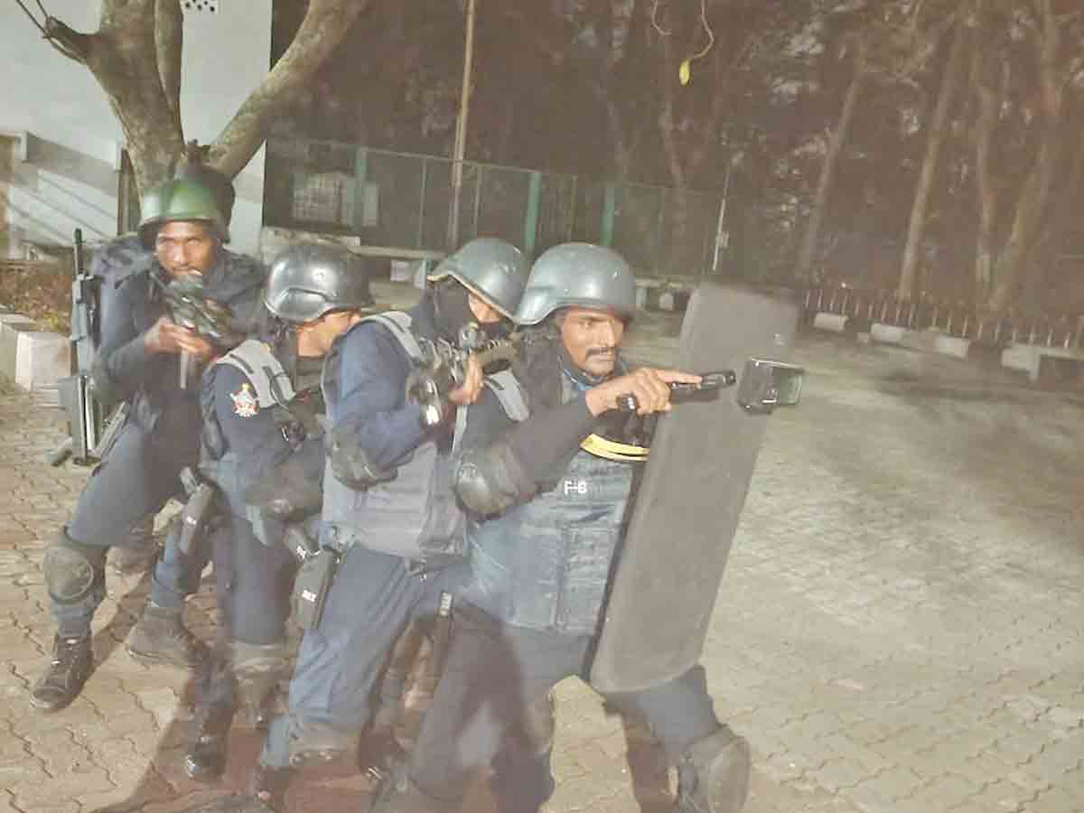 తిరుమలలో ఆక్టోపస్ పోలీసు దళం హల్‌చల్‌..