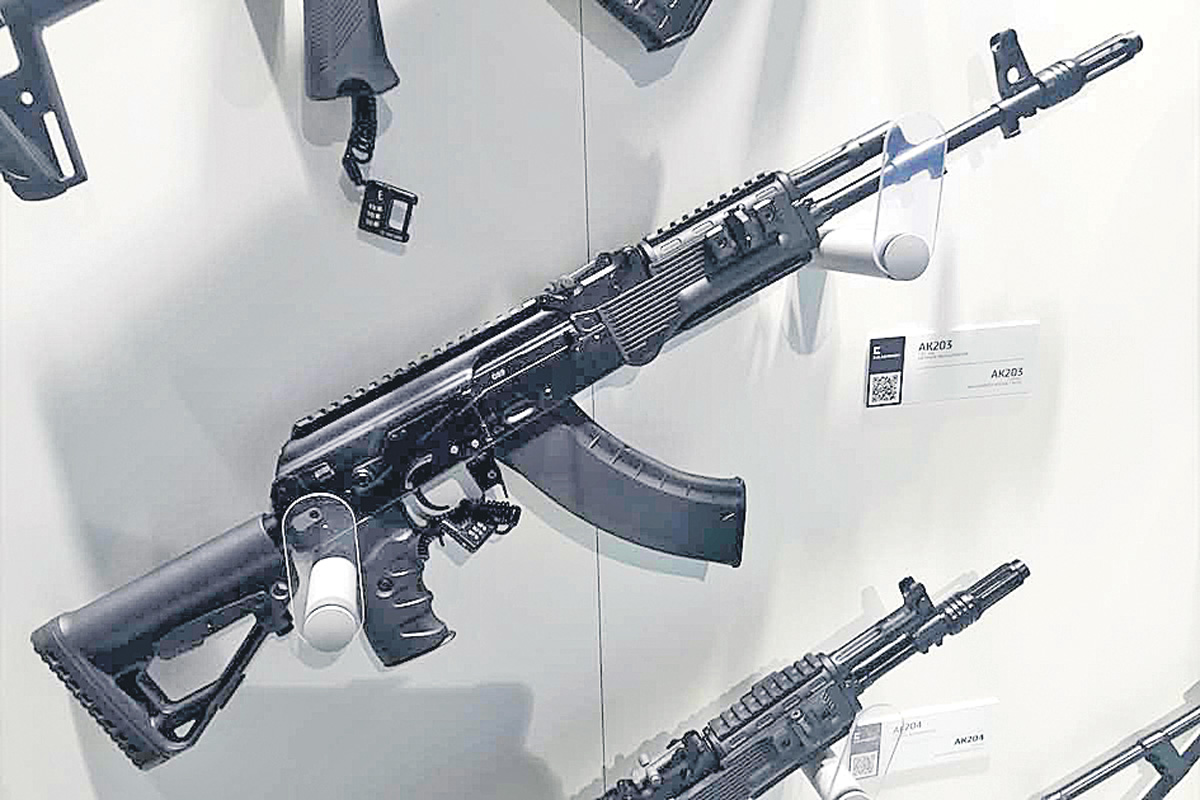 యూపీలో ఏకే-203 రైఫిళ్ల ఉత్పత్తి