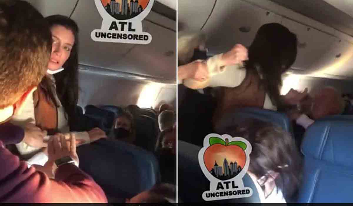 Viral Video | విమానంలో ప్ర‌యాణికుడికి చెంప దెబ్బ‌.. ఆపై ముఖంపై ఉమ్మేసింది..