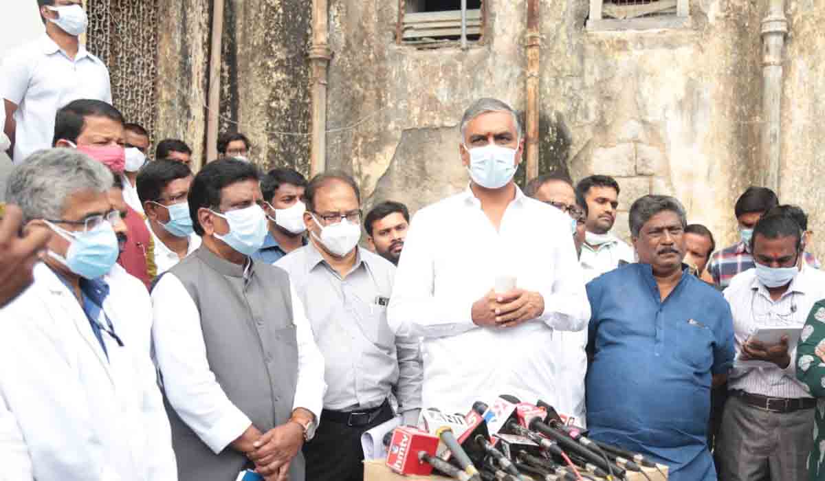 ఉస్మానియాలో 50 ప‌డ‌క‌ల ఐసీయూ : మంత్రి హ‌రీశ్‌రావు