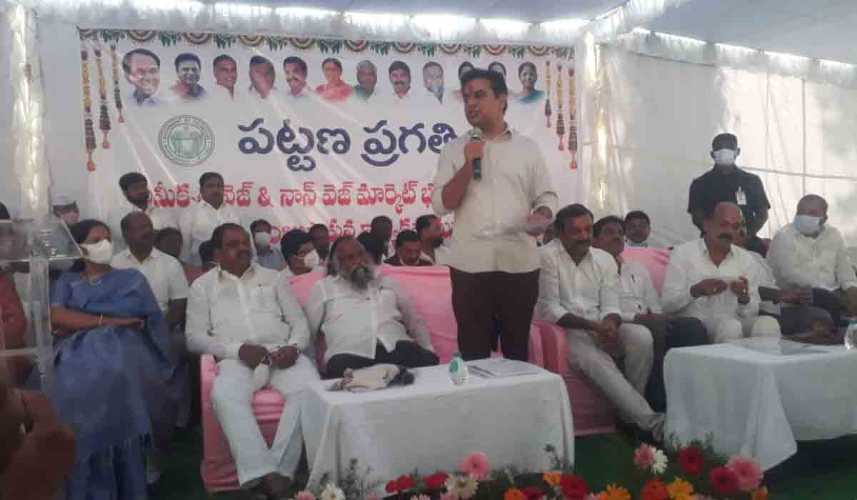 సంగారెడ్డి, స‌దాశివ‌పేట మున్సిపాలిటీల‌కు రూ. 50 కోట్లు : మంత్రి కేటీఆర్