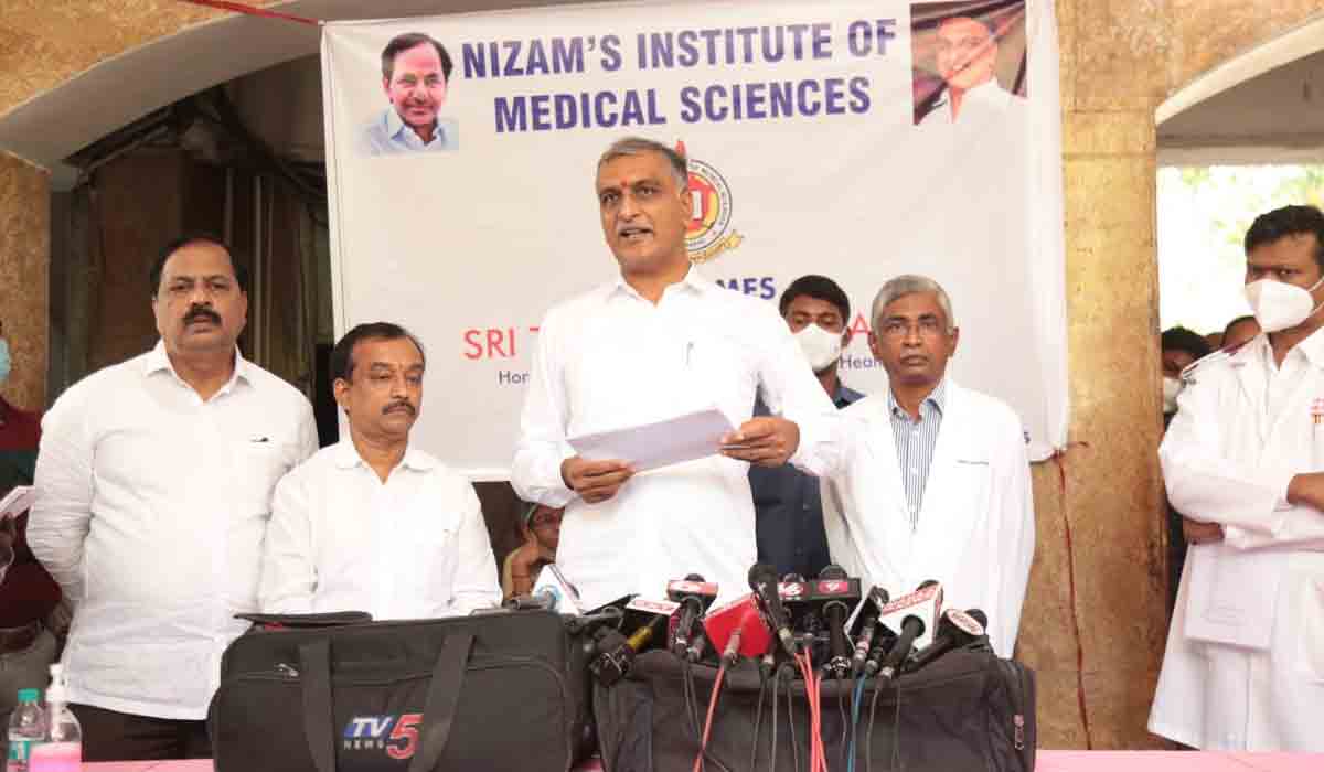 నిమ్స్‌లో కార్పొరేట్ స్థాయి వైద్య సేవ‌లు : మంత్రి హ‌రీశ్‌రావు