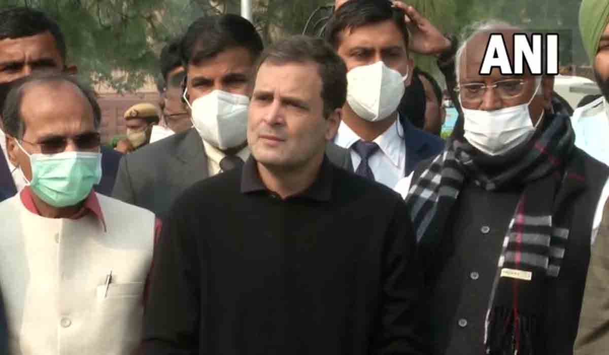 క్యాపిట‌లిస్టుల చేతుల్లో అధికారం.. పార్ల‌మెంటు సాక్షిగా ప్ర‌జాస్వామ్యం కూనీ: రాహుల్‌గాంధీ