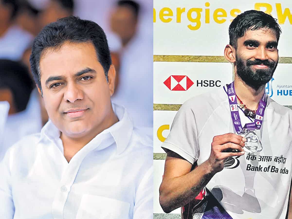 యువ షట్లర్‌కు మంత్రి కేటీఆర్‌ అభినందన