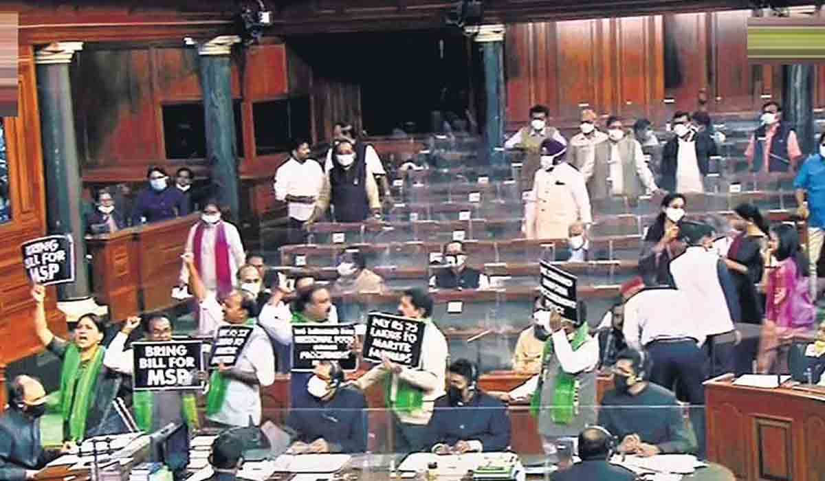 ధాన్యం కొనుగోలుపై పార్లమెంటులో టీఆర్‌ఎస్‌ పోరుబాట