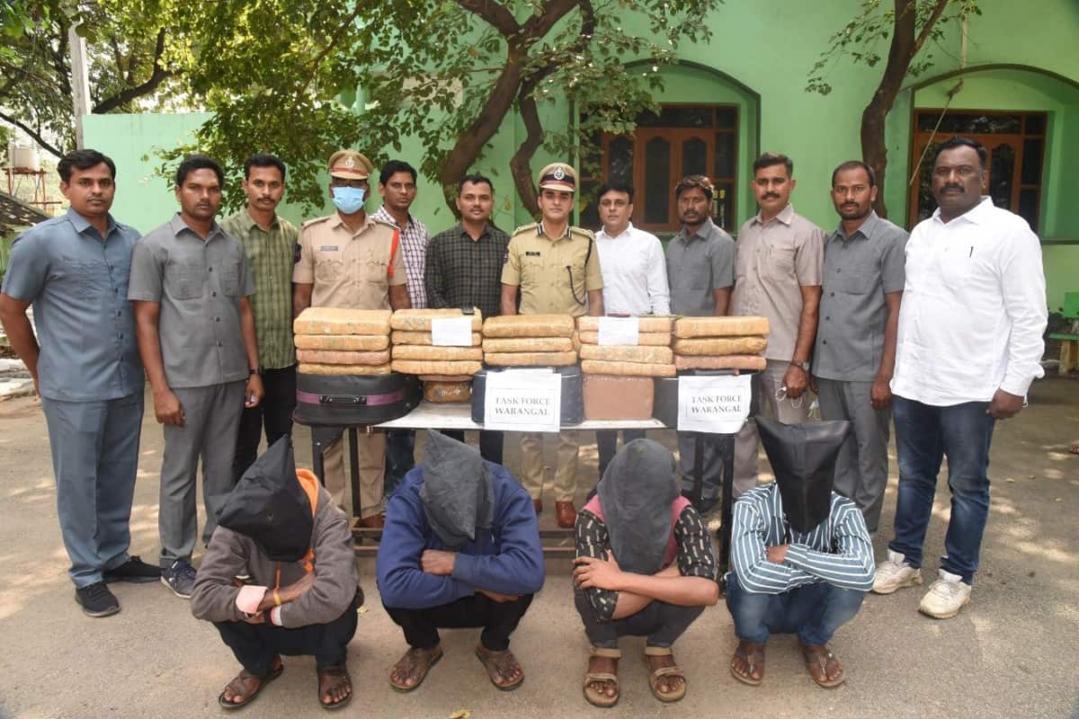 64కిలోల గంజాయి స్వాధీనం