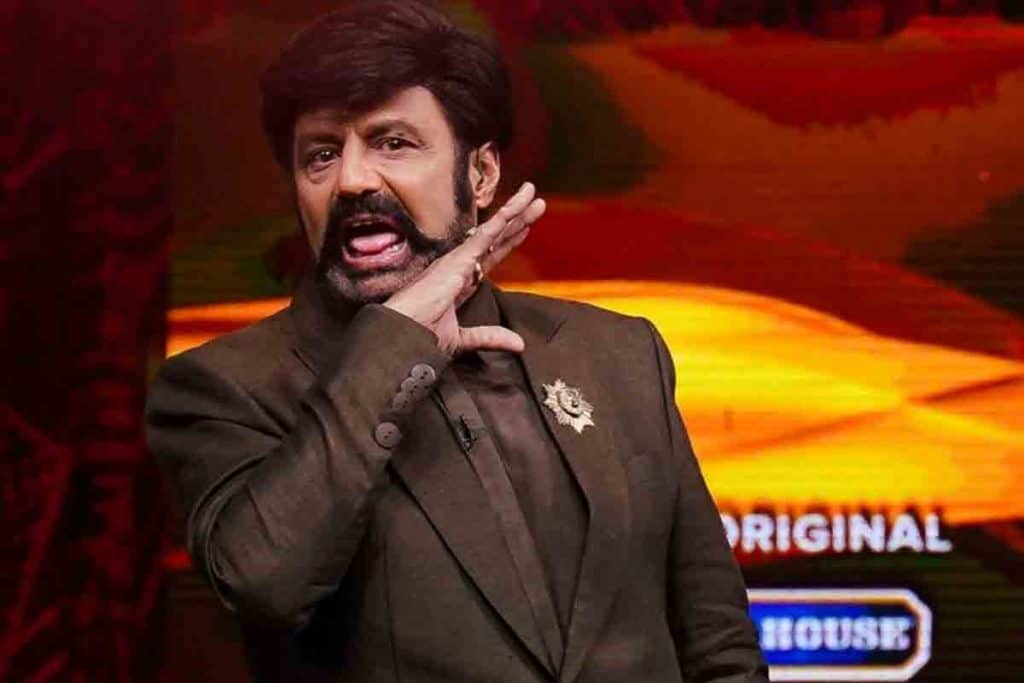  Balakrishna as Pushpa in Unstoppalbe with NBK