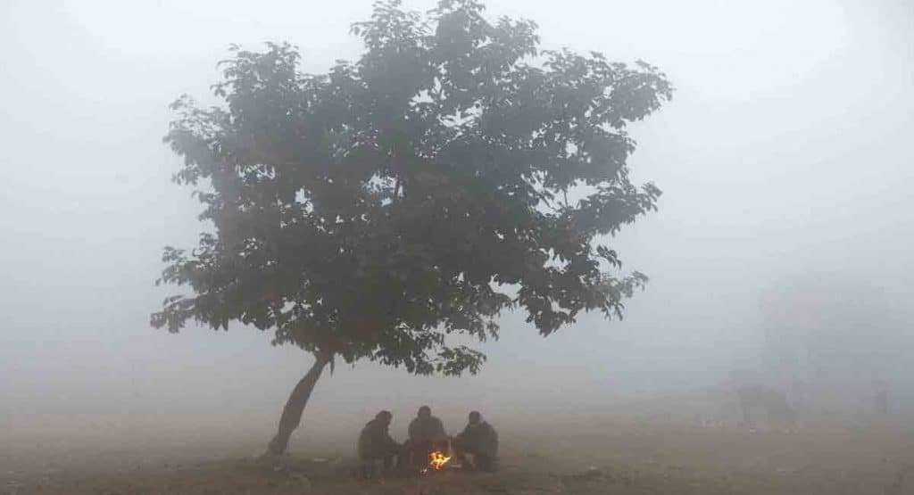 the lowest temperature recorded in hyderabad december in decade