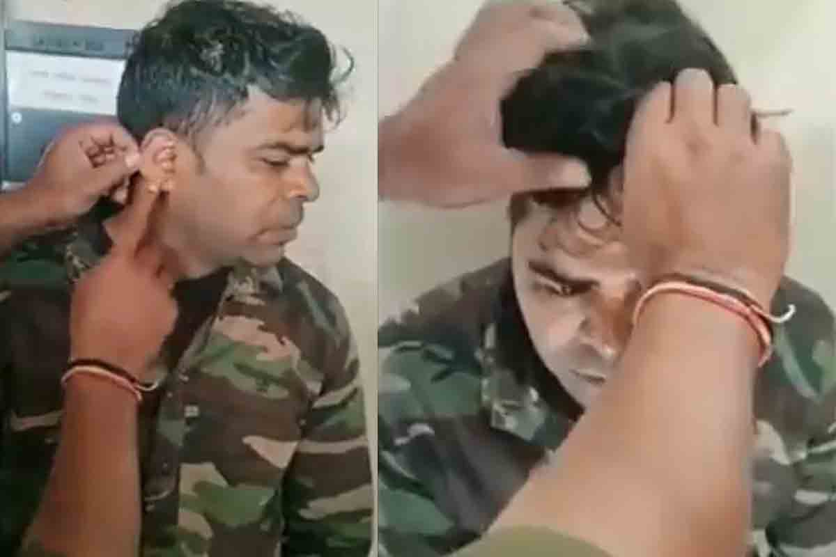 ఎస్సై జాబ్ కోసం వ‌చ్చి దొంగ‌బుద్ది.. నెత్తిమీద విగ్‌.. చెవిలో బ్లూటూత్‌తో హైటెక్ కాపీయింగ్‌