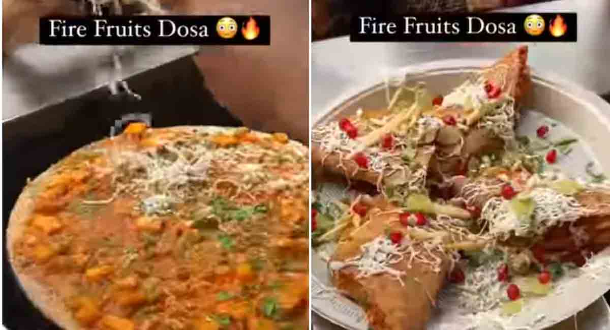 Fire Fruits Dosa | ఫైర్ ఫ్రూట్స్ దోశను ట్రై చేశారా ఎప్పుడైనా? అదిరిపోయే టేస్ట్‌.. ఎక్క‌డ దొరుకుతుందో తెలుసా?
