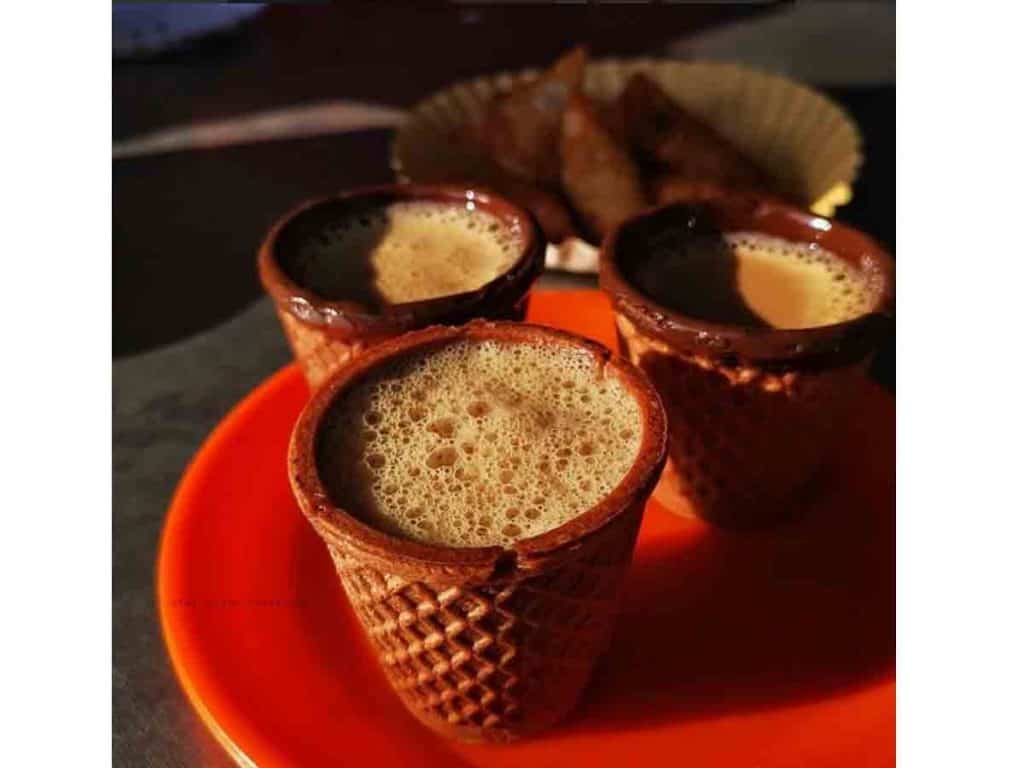 you can drink tea and you can eat that chai cup made by hyderabad company