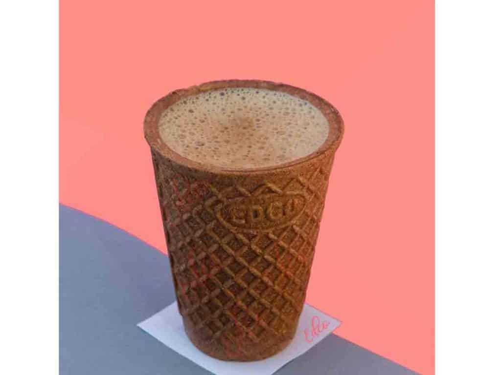 you can drink tea and you can eat that chai cup made by hyderabad company