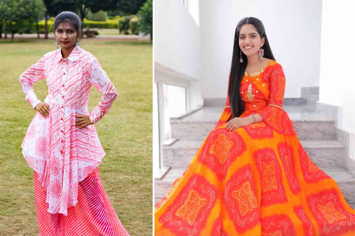 bandhani fashion | ఫ్యాష‌న్ ప్ర‌పంచంలో ఇప్పుడు ఇదే ట్రెండ్‌.. స్క‌ర్ట్స్‌, లెహంగా అన్ని వీటితోనే..