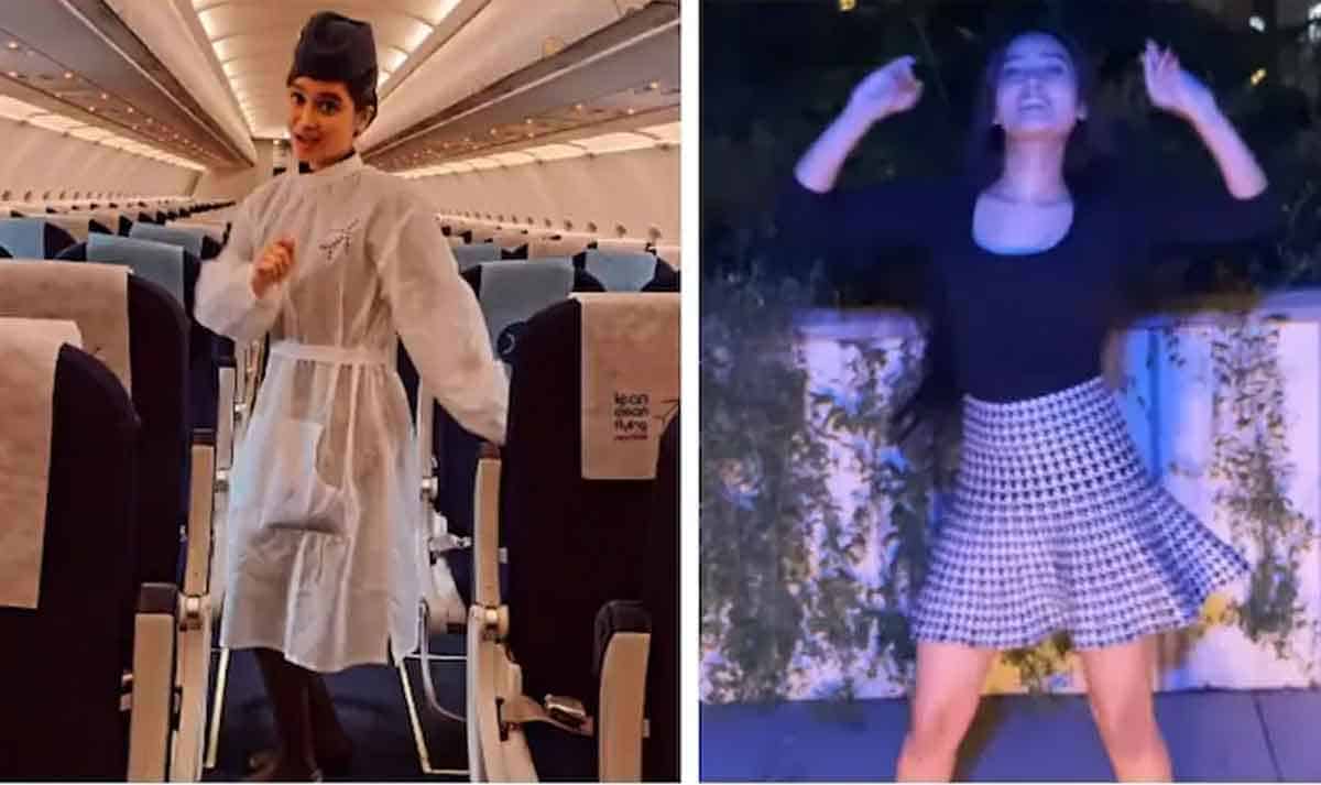 ఇండిగో విమానంలో డ్యాన్స్ వేసి ఓవ‌ర్‌నైట్ స్టార్ అయిన‌ ఆ యువ‌తి మ‌ళ్లీ అద‌ర‌గొట్టేసింది.. వైర‌ల్ వీడియో
