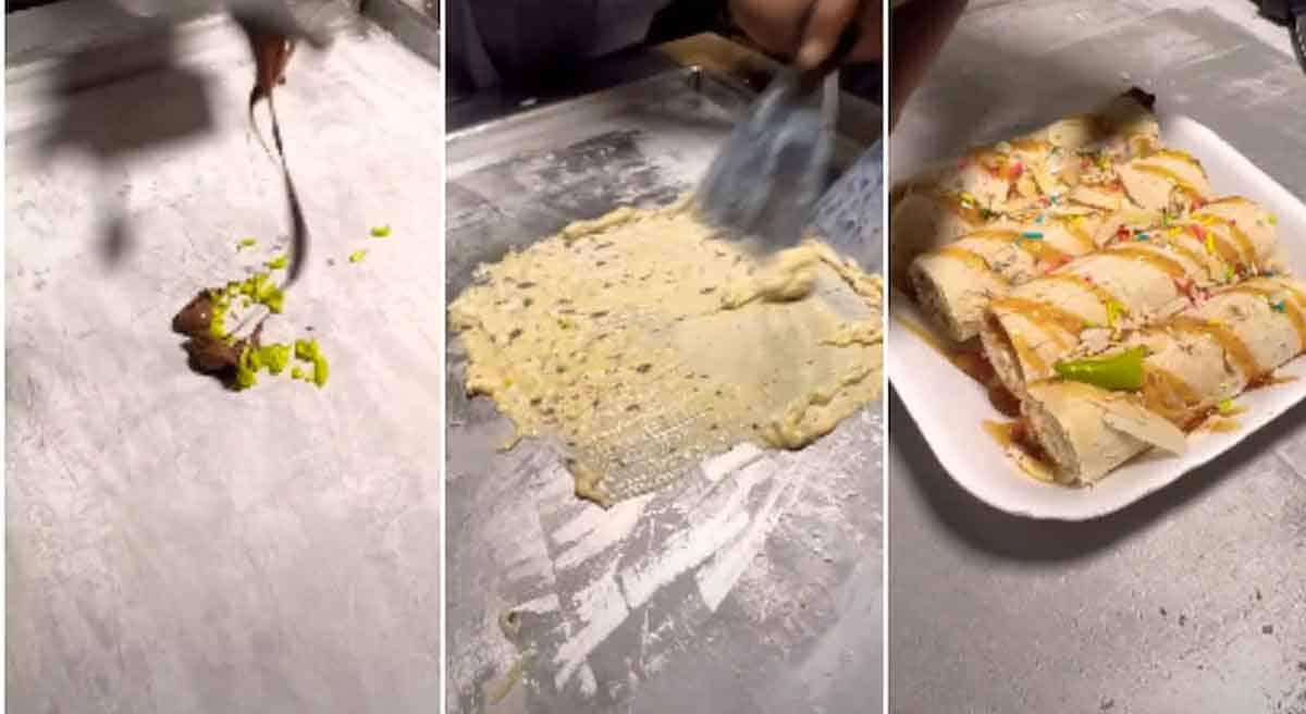 ప‌చ్చి మిర్చీతో ఐస్‌క్రీమ్‌.. లొట్ట‌లేసుకుంటూ తింటున్న జ‌నాలు.. వైర‌ల్ వీడియో