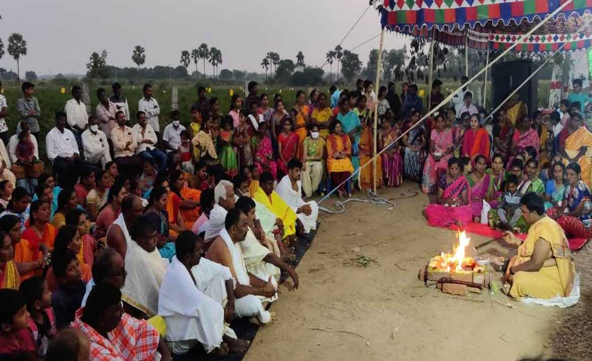 Temple | ఘనంగా పెద్దమ్మ తల్లి ఆలయ ప్రతిష్ఠామహోత్సవం..