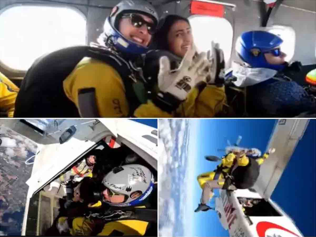 Niharika: స్కై డైవ్ చేసిన నిహారిక‌.. ప్రాణాలు గాల్లో క‌లిసిపోయిన‌ట్టు ఎక్స్‌ప్రెష‌న్