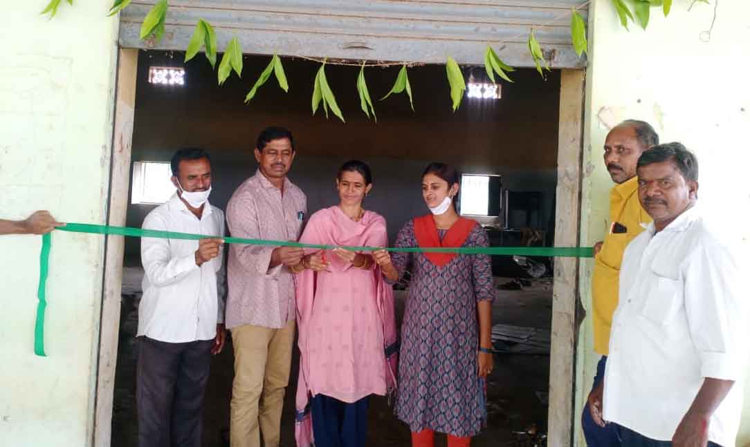 దామరచర్లలో ధాన్యం కొనుగోలు కేంద్రం ప్రారంభం..