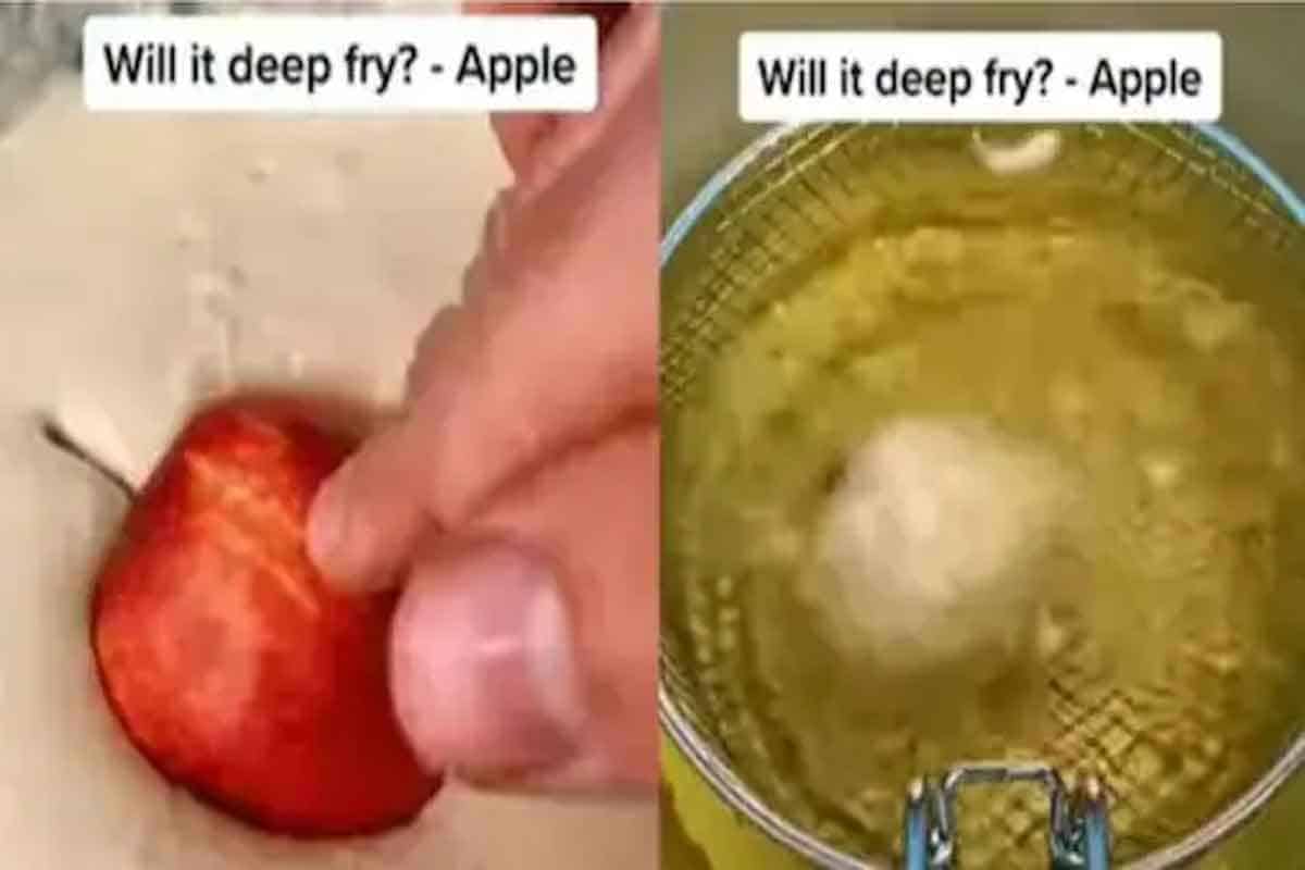 Apple Pakodas | ఎప్పుడైనా యాపిల్ ప‌కోడీ టేస్ట్ చేశారా? వైర‌ల్ వీడియో