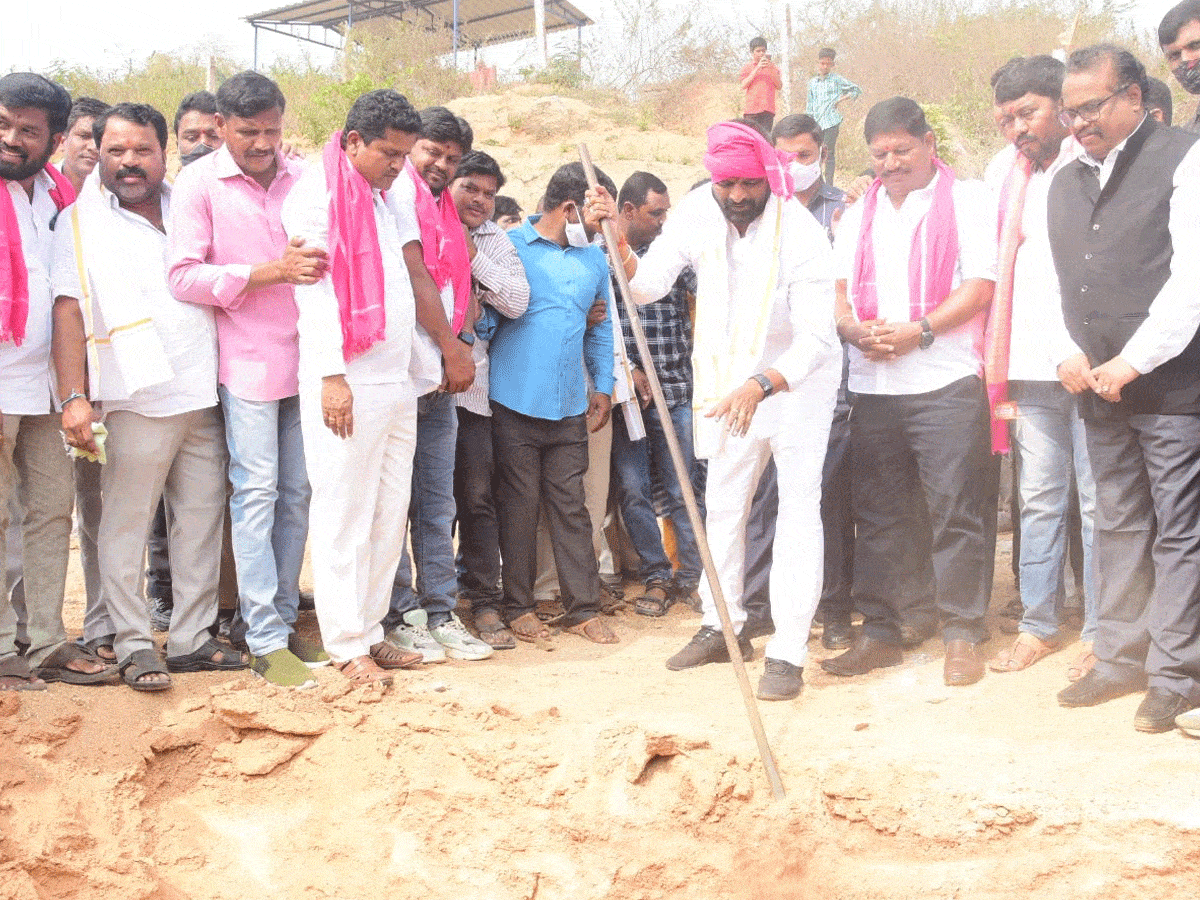 Tribal building | గిరిజన భవన్‌కు శంకుస్థాపన చేసిన మంత్రి శ్రీనివాస్ గౌడ్