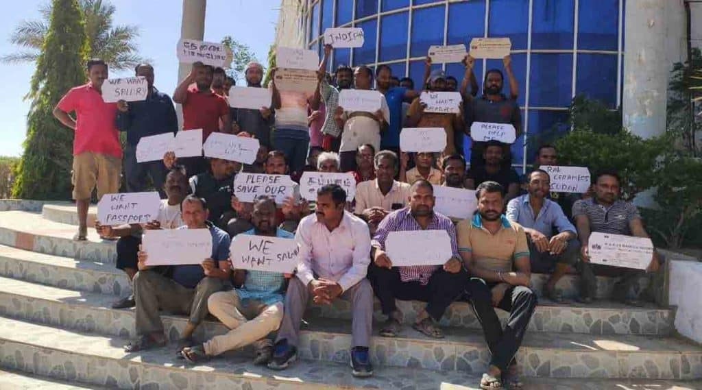 indians stranded in sudan in north africa without passports and money