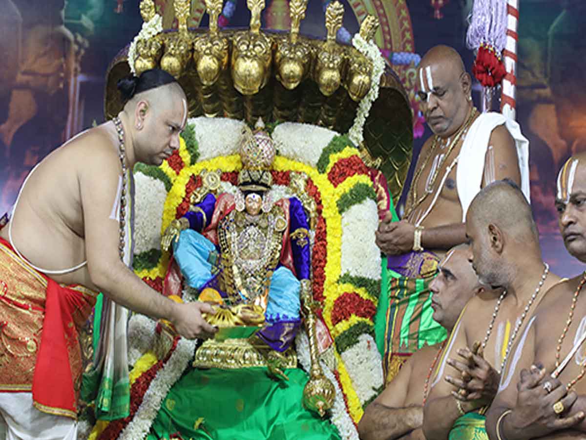 TTD | శ్రీమహావిష్ణువుఅలంకారంలో తిరుచానూరు ప‌ద్మావ‌తి అమ్మవారు..