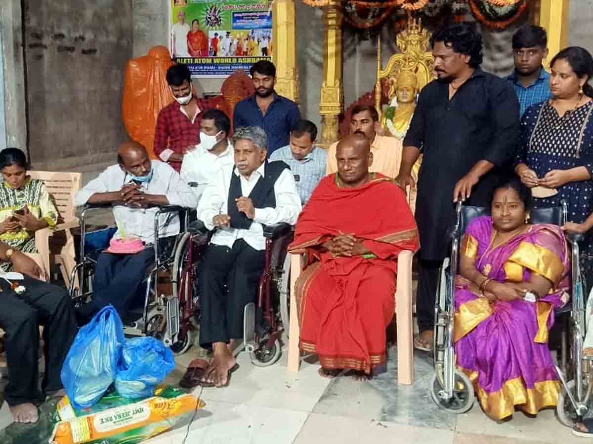 Rangaredddy : ఆలేటి వరల్డ్​‍ ఆశ్రమానికి అండగా.. మందకృష్ణ మాదిగ