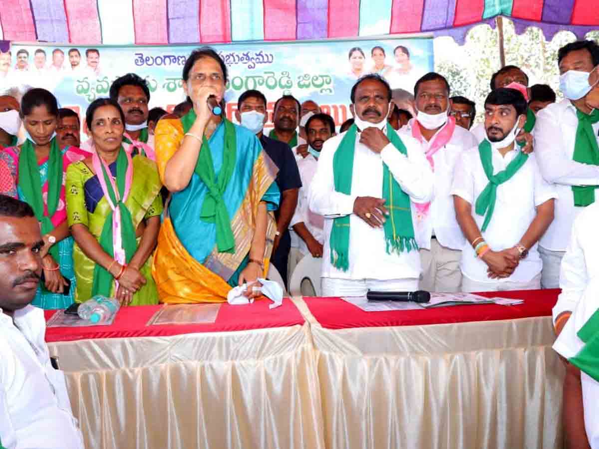 Chevella : మనసున్న మనిషి సీఎం కేసీఆర్‌.. మంత్రి సబితారెడ్డి