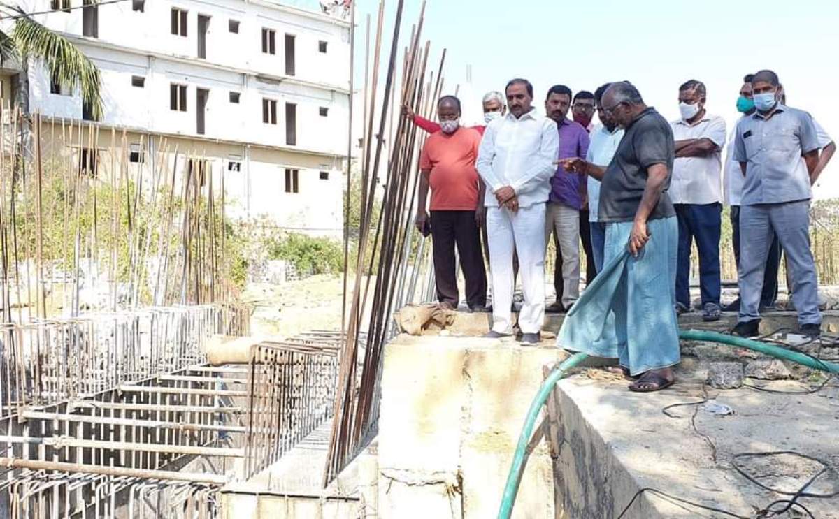 Culvert construction | పూర్తికానున్న‌ కల్వర్ట్ నిర్మాణ ప‌నులు : విప్‌ గాంధీ