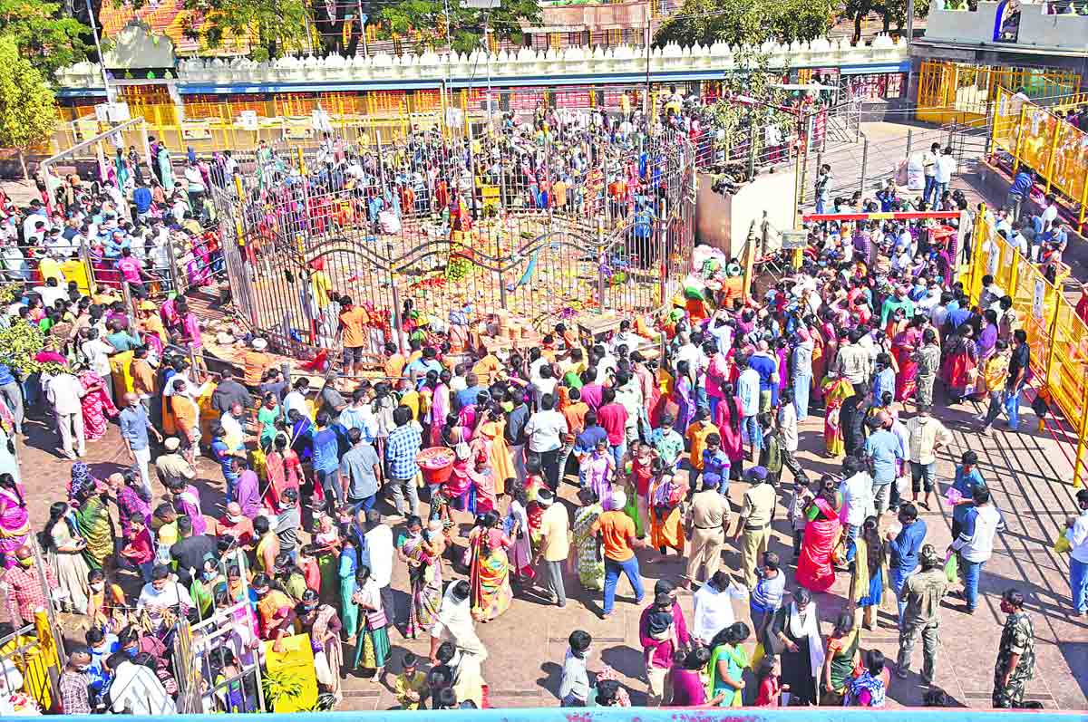 జాతరకు ముందే పోటెత్తుతున్న మేడారం