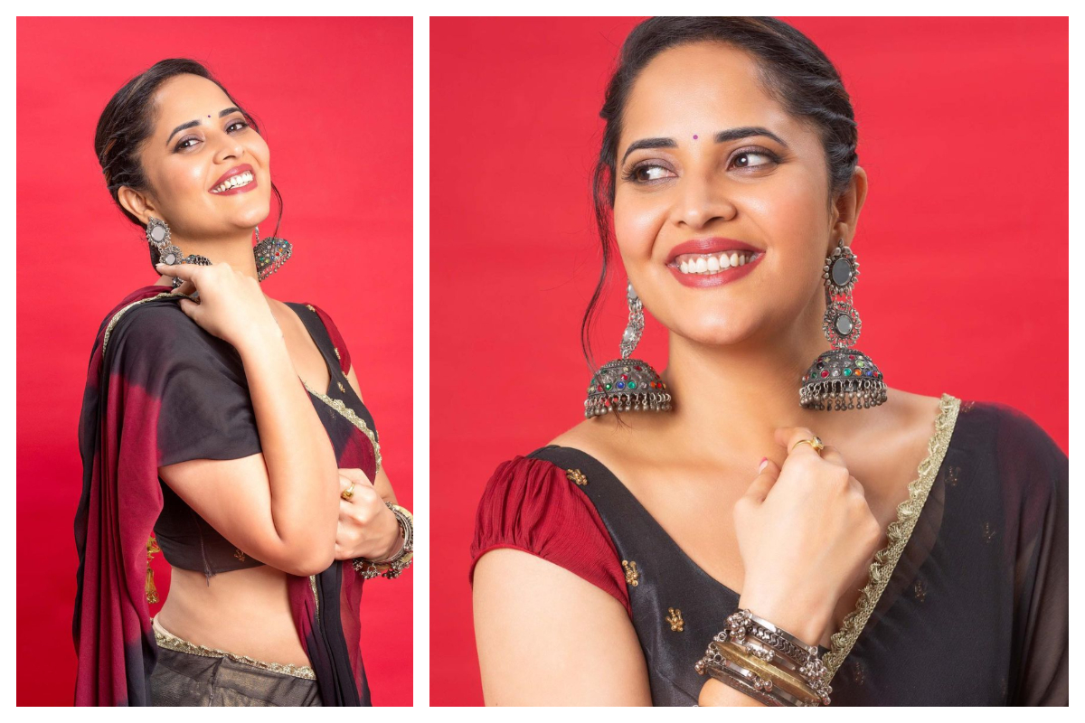 Anasuya Bharadwaj | లంగా ఓణీలో అనసూయ సొగసు అదరహో..