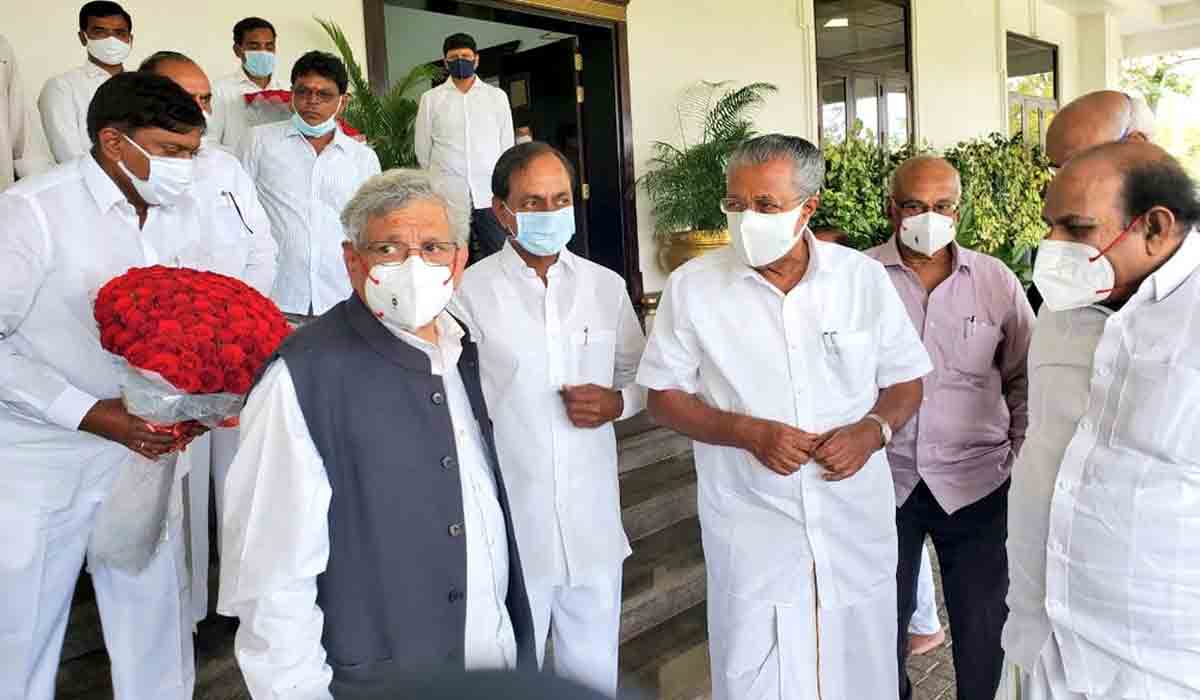సీపీఐ, సీపీఎం నేత‌ల‌తో వేర్వేరుగా సీఎం కేసీఆర్ భేటీ